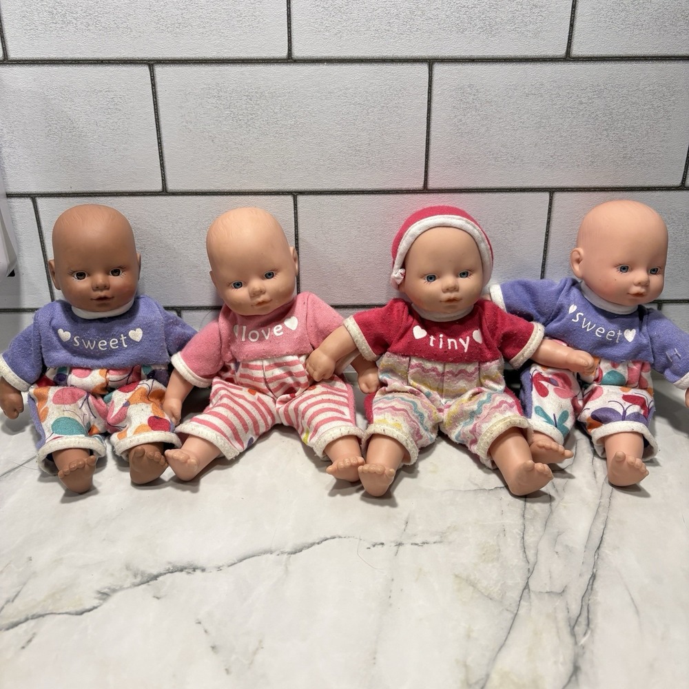 My Sweet Love 8" Mini Baby Doll Lot of 4 Walmart CitiToy Sweet Love Tiny
